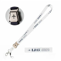 Thumbnail for Bombardier Learjet 45XR Lanyard & ID Holders seat belt lanyard - Heritage - White