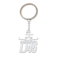 Thumbnail for Bombardier Learjet 45XR - Hollow Key Chain - Heritage - Silver
