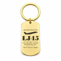 Thumbnail for Bombardier Learjet 45XR - Key Chain - Heritage - Gold
