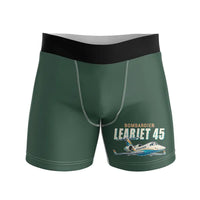 Thumbnail for Bombardier Learjet 45XR - Men Boxers - Cartoon - Dark Green