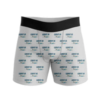 Thumbnail for Bombardier Learjet 45XR - Men Boxers - Cartoon Pattern - Light Gray