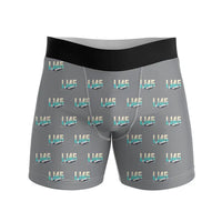 Thumbnail for Bombardier Learjet 45XR - Men Boxers - Original Pattern - Gray