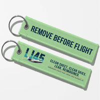 Thumbnail for Bombardier Learjet 45XR Aviator Key Chains - Light Green - Original - Remove Before Flight
