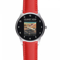 Thumbnail for Bombardier Learjet 45XR - Poster - Leather Strap - Red Leather Strap