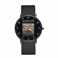 Thumbnail for Bombardier Learjet 45XR - Poster - Slim Mesh - Black and Stainless Steel Strap