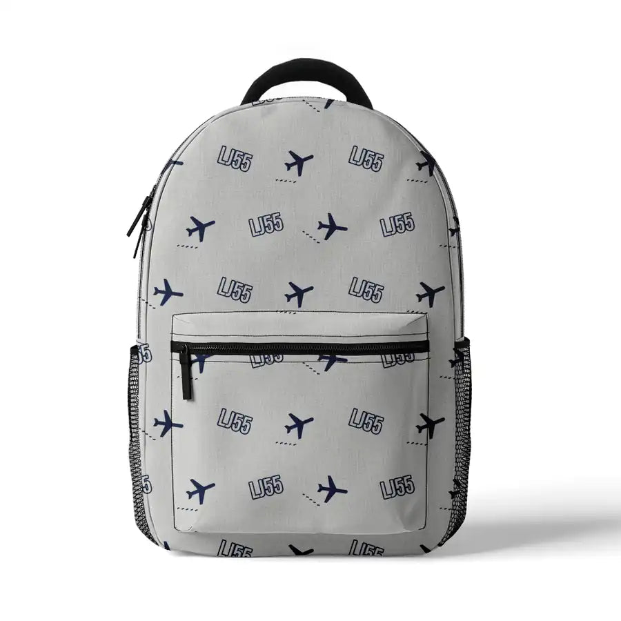 Bombardier Learjet 55 - 3D Backpack - 3D Pattern - White