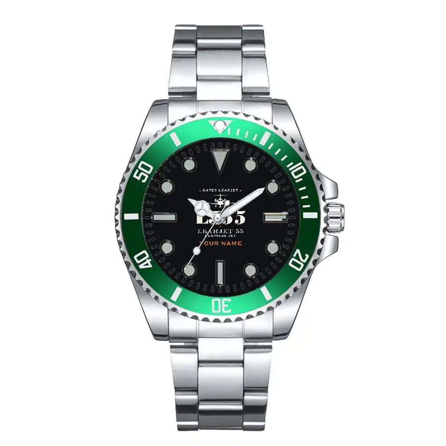 Bombardier Learjet 55 - Heritage + Name - Premium Diver - Green