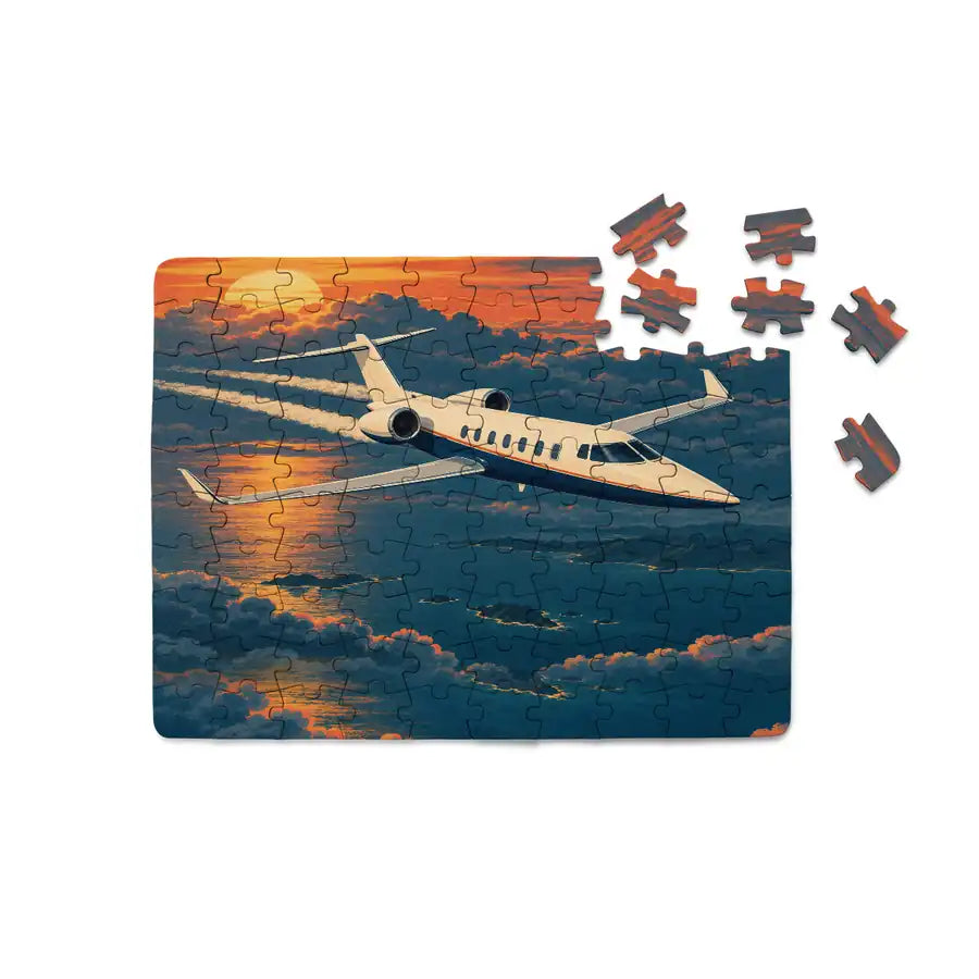 Bombardier Learjet 55 - Horizontal - Canvas Puzzle