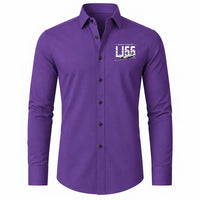 Thumbnail for Bombardier Learjet 55 - Long Sleeve Shirt - Original - Purple