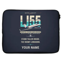 Thumbnail for Bombardier Learjet 55 - Original + Name - Laptop Sleeve