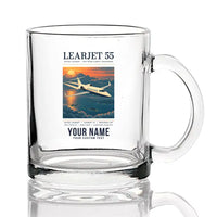 Thumbnail for Bombardier Learjet 55 - Poster + Name - Coffee & Tea Glass