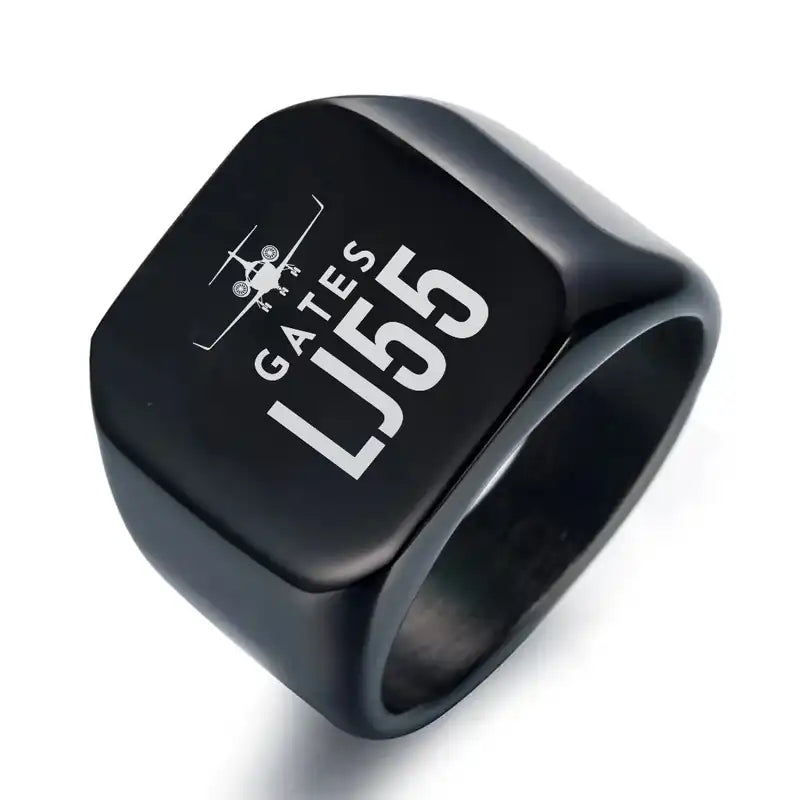 Bombardier Learjet 55 - Ring - Heritage - Black