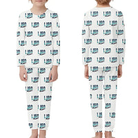 Thumbnail for Bombardier Learjet 60XR - Children Pajamas - Original Pattern - White