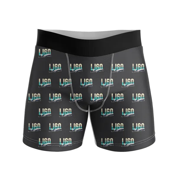 Bombardier Learjet 60XR - Men Boxers - Original Pattern - Black