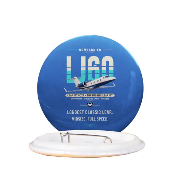Bombardier Learjet 60XR - Original - Pin - Blue