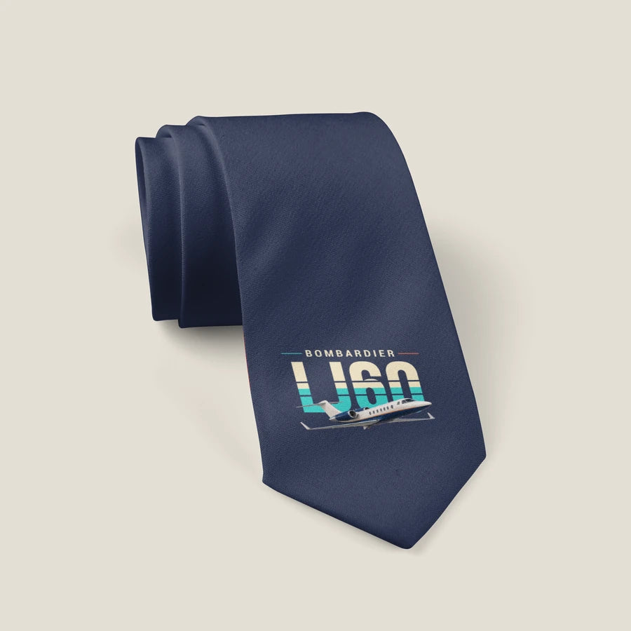 Bombardier Learjet 60XR - Original - Tie - Navy Blue