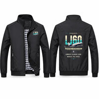 Thumbnail for Bombardier Learjet 60XR Stylish Jackets - Stand Collar - Original - Black