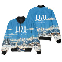Thumbnail for Bombardier Learjet 70 3D All-Over Print Clothing - Bomber Jacket - 3D