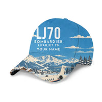 Thumbnail for Bombardier Learjet 70 3D All-Over Print Clothing - Cap - 3D + Name