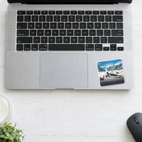 Thumbnail for Bombardier Learjet 70 - 3D + Name - Square Sticker - Laptop