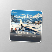 Thumbnail for Bombardier Learjet 70 - 3D - Square Sticker - Close-up