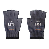 Thumbnail for Bombardier Learjet 70 - Gloves - Cut - Heritage + Name - Black