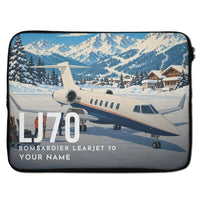 Thumbnail for Bombardier Learjet 70 - Laptop Sleeve + Name