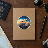 Thumbnail for Bombardier Learjet 75 Liberty - 3D - Circle Sticker - Notebook
