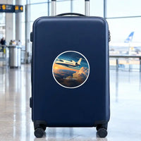 Thumbnail for Bombardier Learjet 75 Liberty - 3D - Circle Sticker - Suitcase