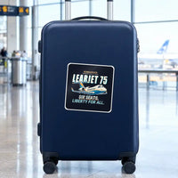 Thumbnail for Bombardier Learjet 75 Liberty - Cartoon - Square Sticker - Suitcase