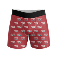 Thumbnail for Bombardier Learjet 75 Liberty - Men Boxers - Cartoon Pattern - Red