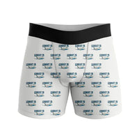 Thumbnail for Bombardier Learjet 75 Liberty - Men Boxers - Cartoon Pattern - White
