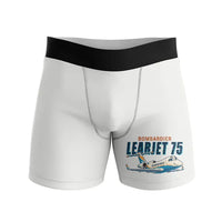 Thumbnail for Bombardier Learjet 75 Liberty - Men Boxers - Cartoon - White