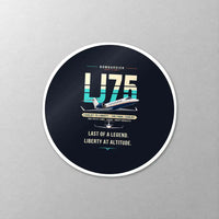Thumbnail for Bombardier Learjet 75 Liberty - Original - Circle Sticker - Close-up
