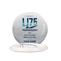 Thumbnail for Bombardier Learjet 75 Liberty - Original + Name - Pin - Light Gray