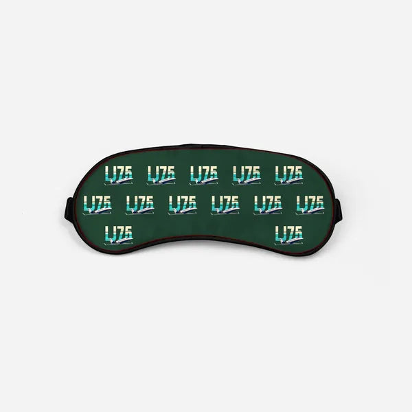 Bombardier Learjet 75 Liberty - Original Pattern - Sleep Mask - Dark Green