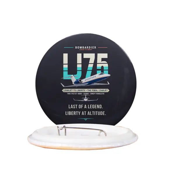 Bombardier Learjet 75 Liberty - Original - Pin - Black