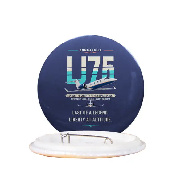 Bombardier Learjet 75 Liberty - Original - Pin - Navy Blue
