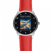 Thumbnail for Bombardier Learjet 75 Liberty - Poster - Leather Strap - Red Leather Strap