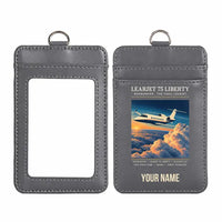 Thumbnail for Bombardier Learjet 75 Liberty - Poster - ID Card Holder - Gray + Name