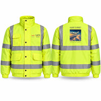 Thumbnail for Bombardier Learjet 75 Liberty Reflective Winter Jackets - Poster - Fluorescent Yellow