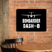 Thumbnail for Bombardier Dash-8 & Plane Printed Metal Sign