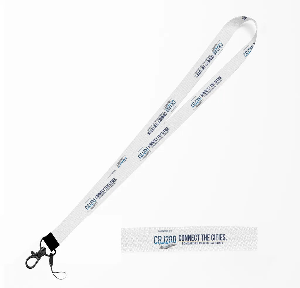 Bombardier CRJ200 lanyard - white