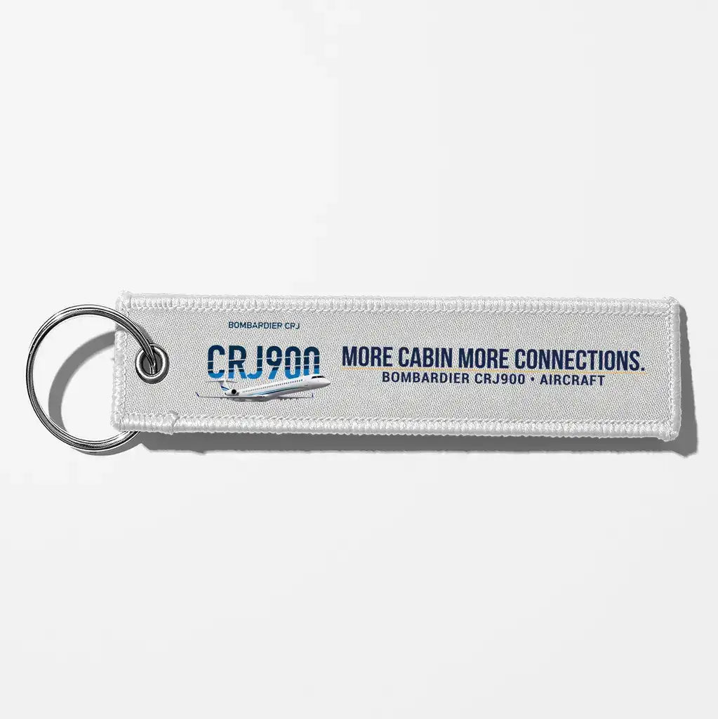 Bombardier CRJ900 Aviator Key Chains - White