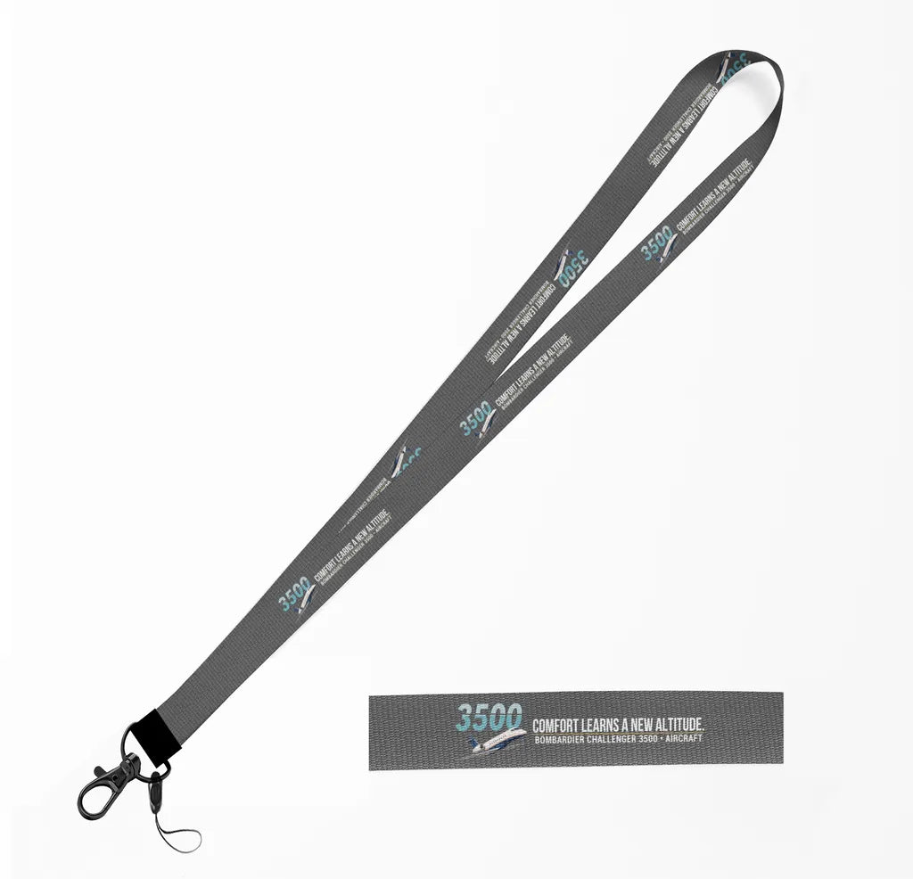 Bombardier Challenger 3500 lanyard - gray