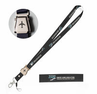 Thumbnail for Bombardier Challenger 3500 seat belt lanyard - black