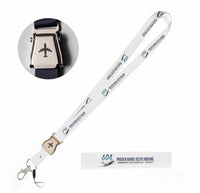 Thumbnail for Bombardier Challenger 604 seat belt lanyard - white