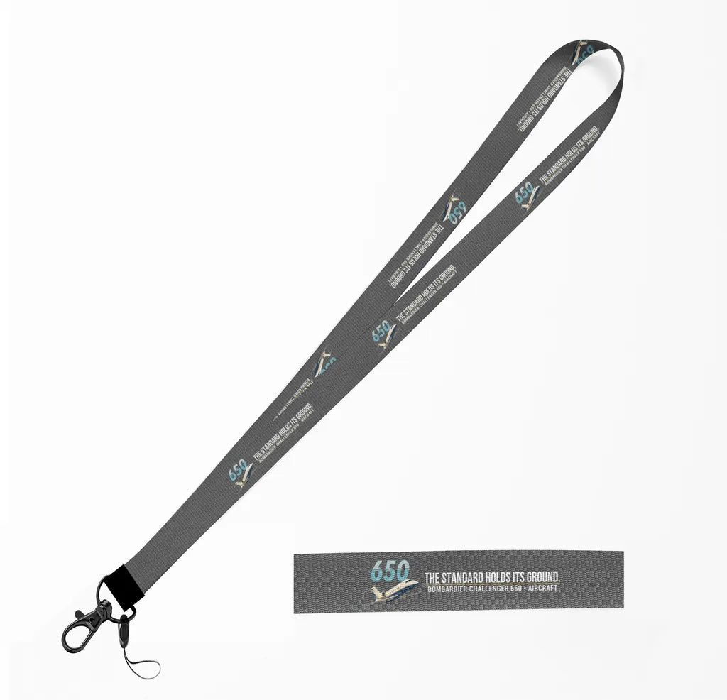 Bombardier Challenger 650 lanyard - gray