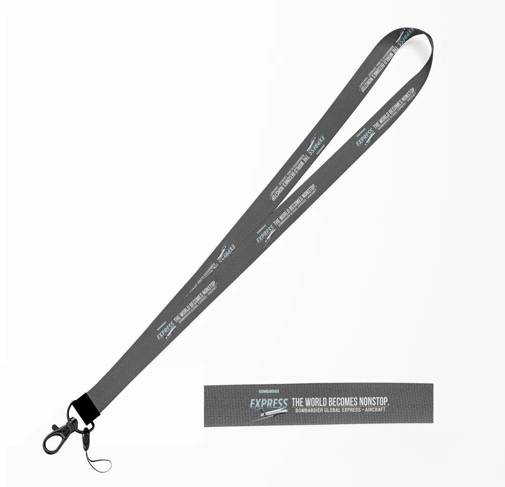 Bombardier Global Express lanyard - gray