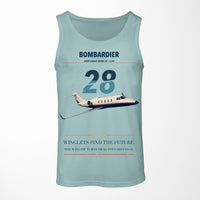 Thumbnail for Bombardier Learjet 28 design on light green tank top